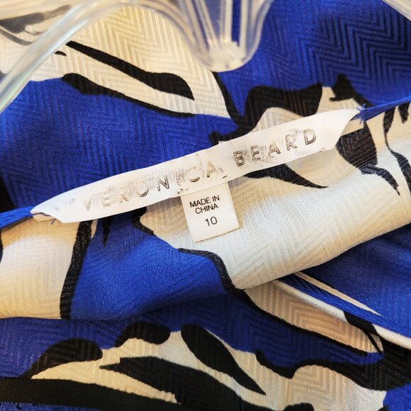 Veronica Beard Mclean Silk Blend Faux Wrap Midi Dress - Picture 6 of 8